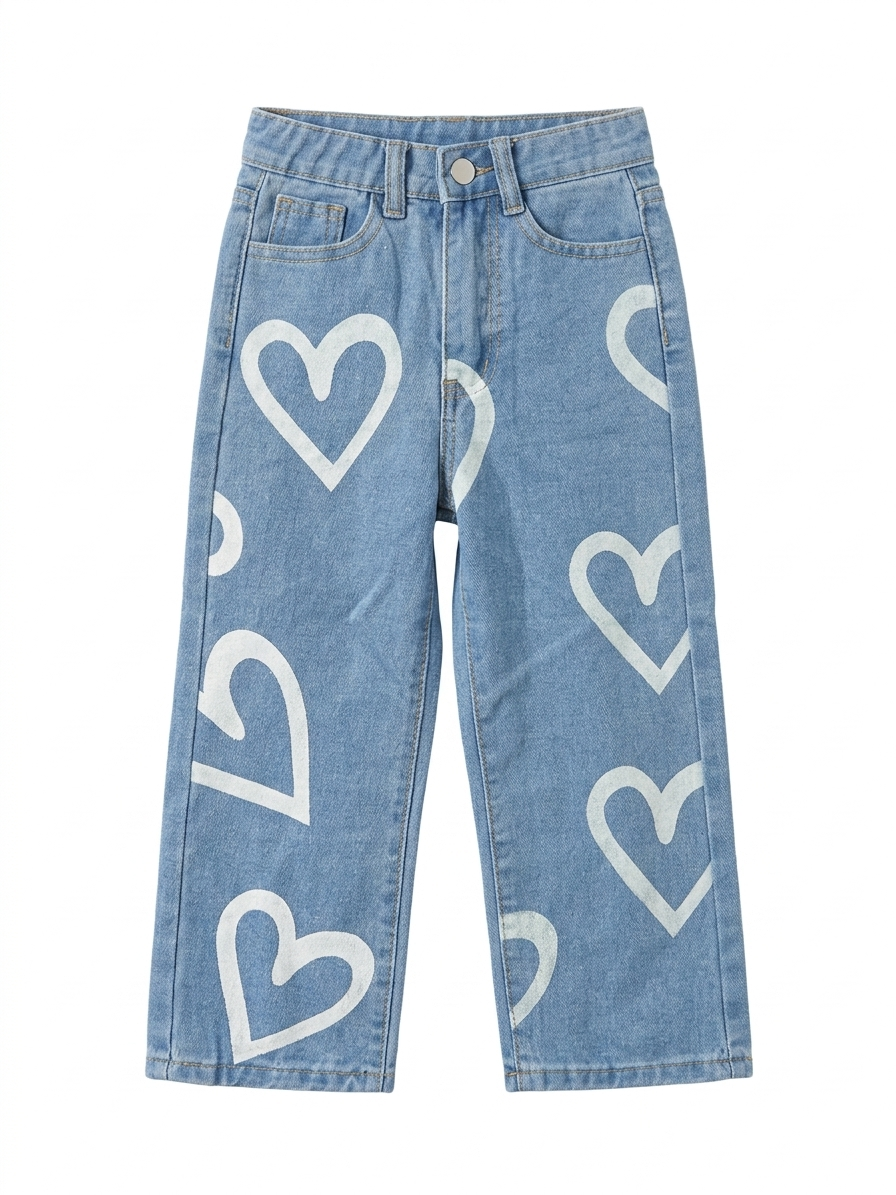 Trendy Girls Wide Leg Jeans for Comfort and Everyday Style