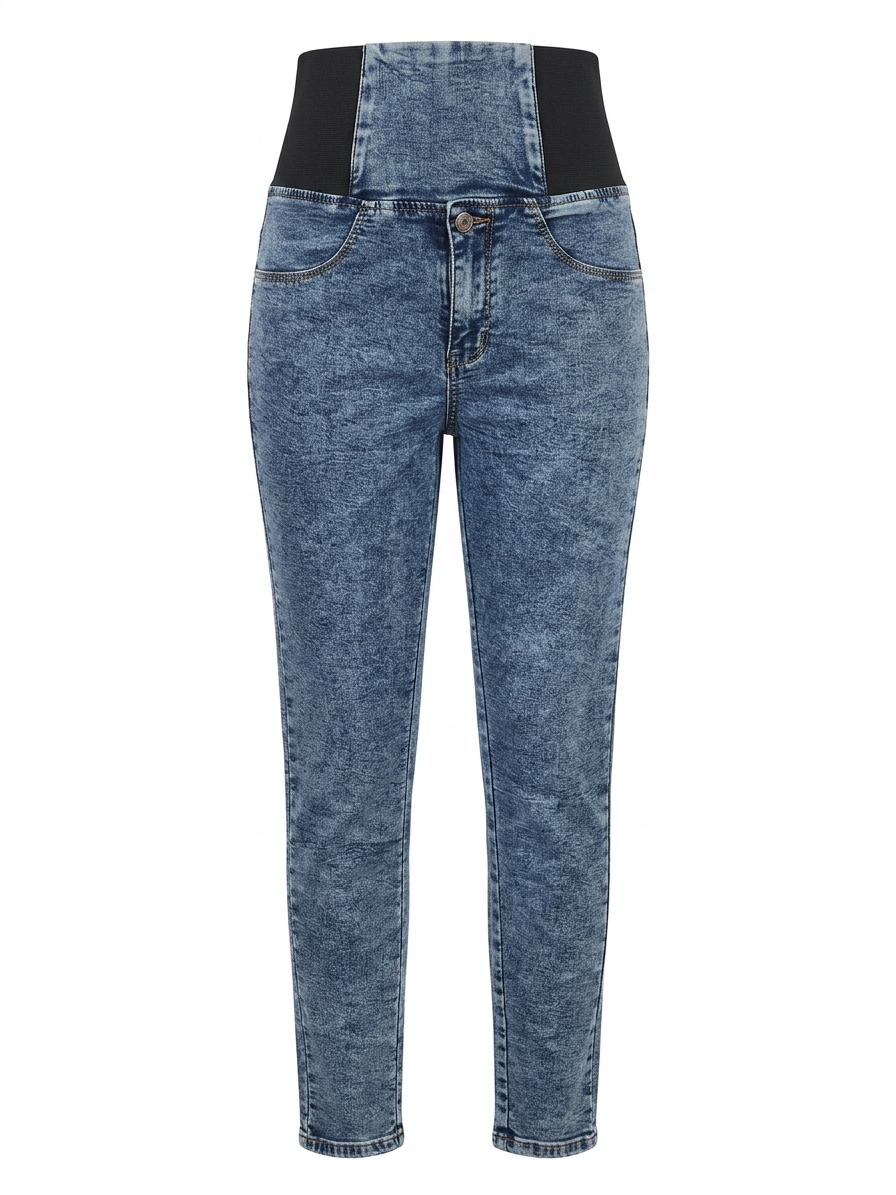 Comfortable Maternity High Waist Jeans for Everyday Support