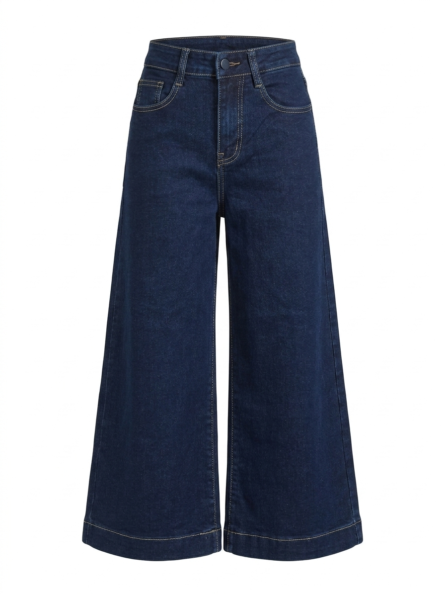 Elegant High Waist Wide Leg Jeans for Comfort and Style
