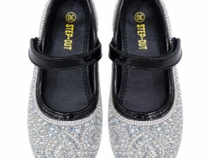 Elegant Gold Bling Dress Shoes for Girls