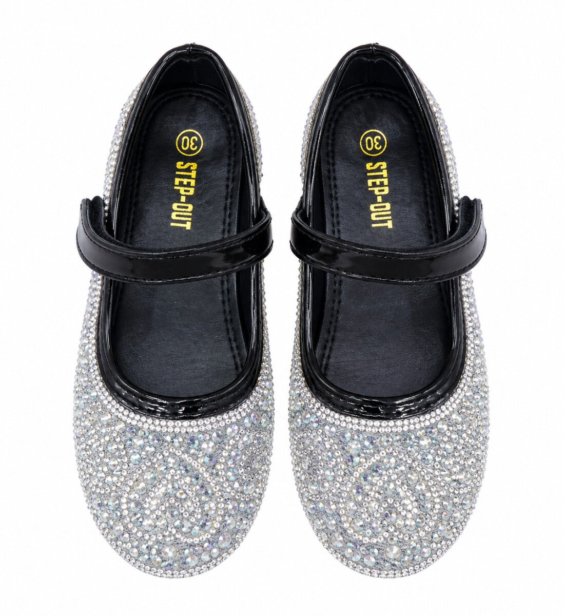Elegant Gold Bling Dress Shoes for Girls