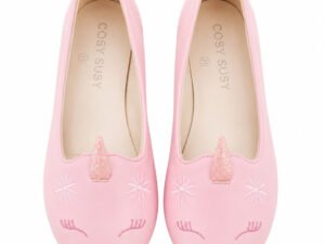 Cute Pink Unicorn Ballet Flats for Girls