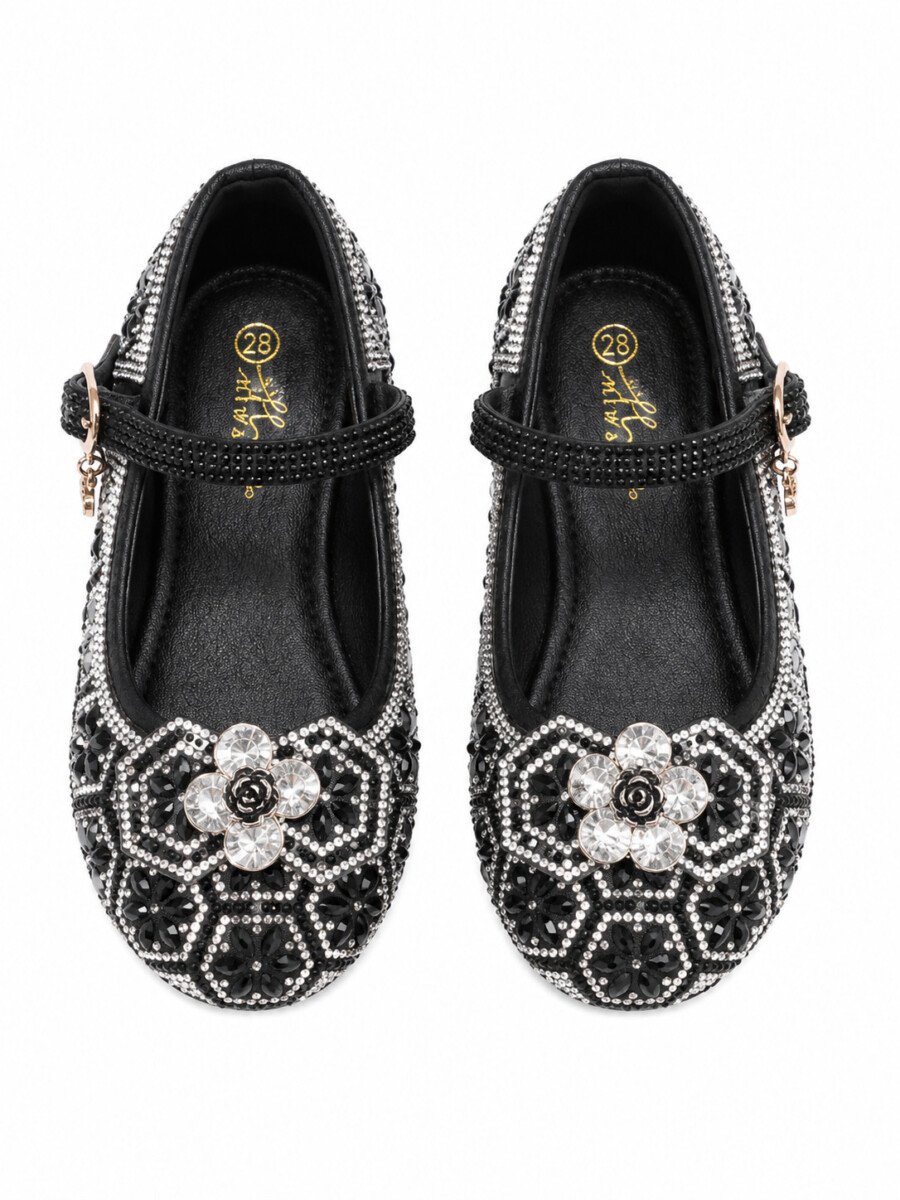 Elegant Bling Rhinestone Party Shoes for Girls