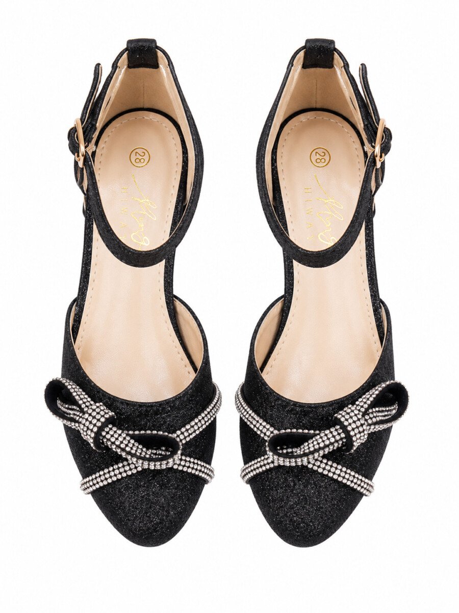 Elegant Bling Bow Party Shoes for Girls