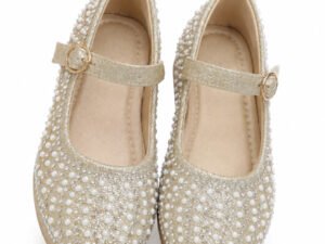 Cute Bling Rhinestone Dress Shoes for Girls