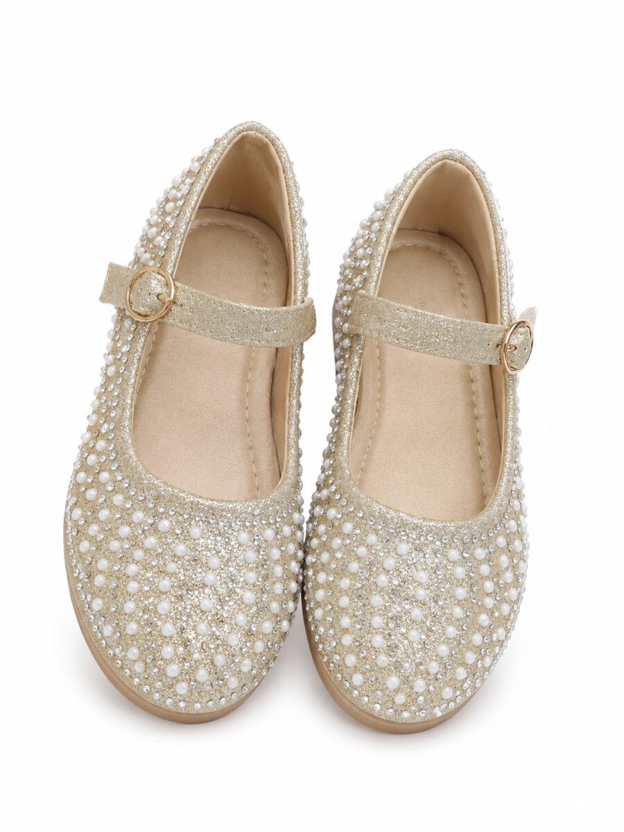 Cute Bling Rhinestone Dress Shoes for Girls