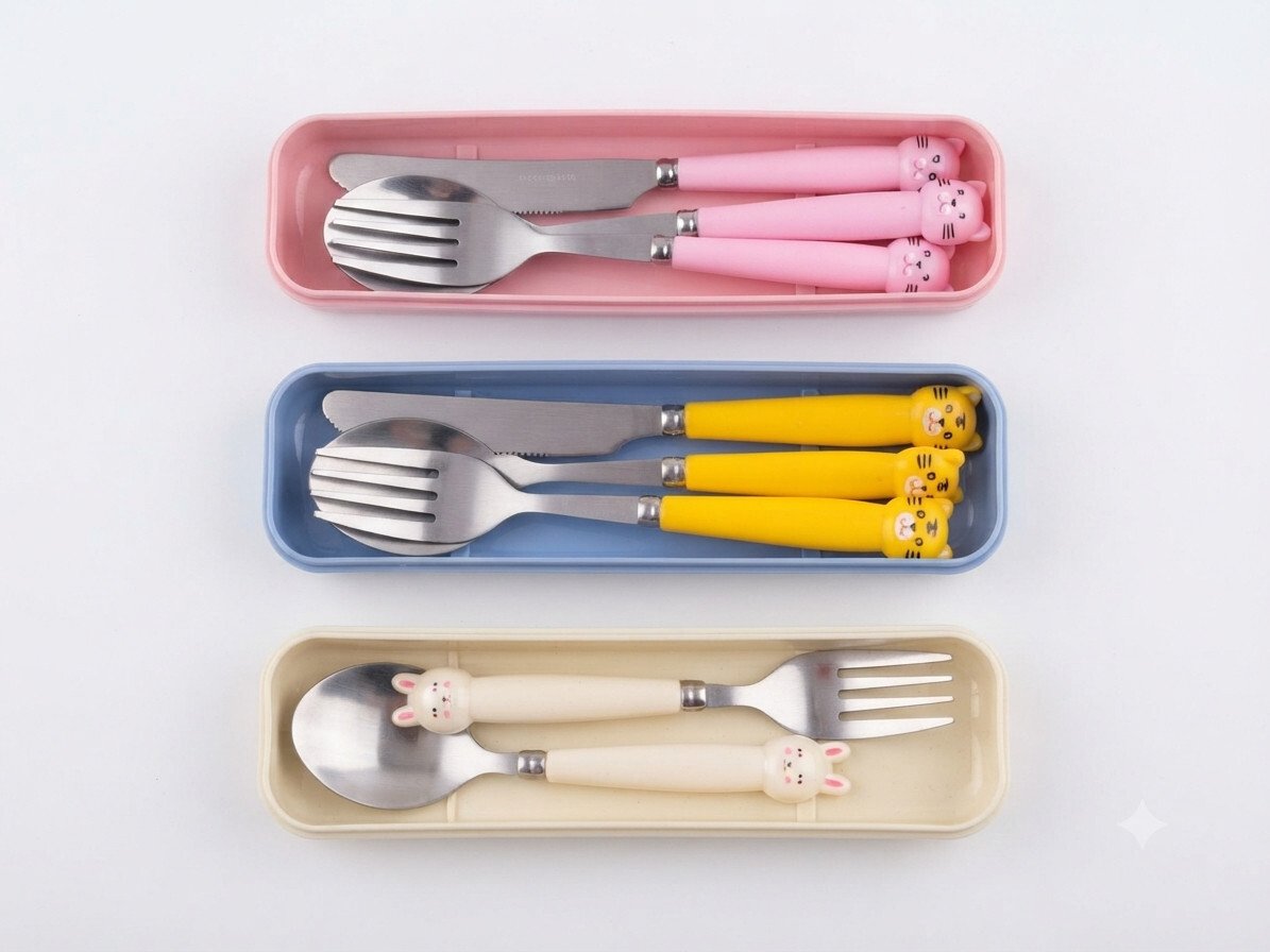 Colorful Cutlery Set for Everyday Dining and Mealtime Fun