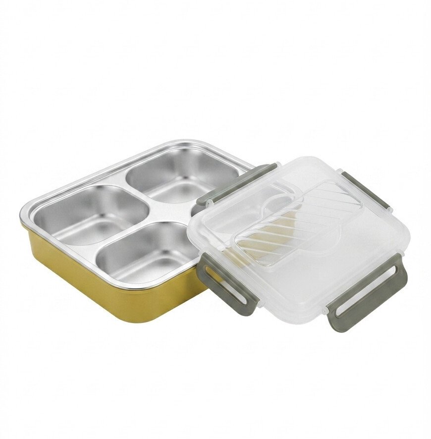 4-Partition Lunch Plate for Organised and Easy Mealtime