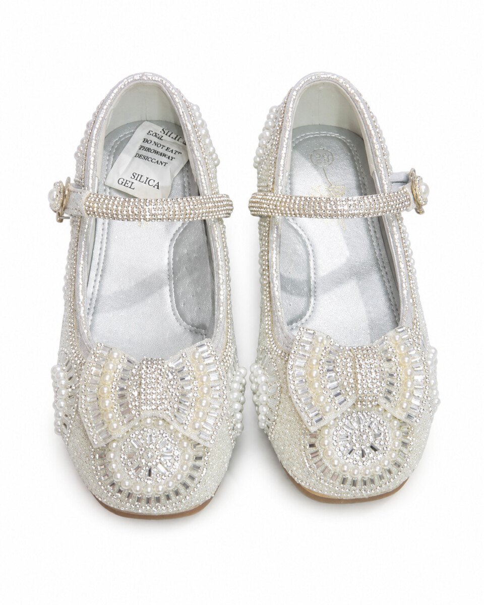 Sparkling Rhinestone Dress Shoes for Girls’ Party Wear