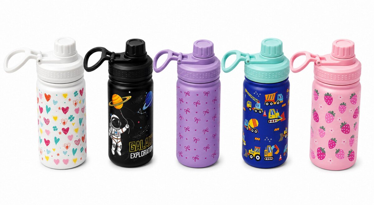 Insulated Stainless Steel Vacuum Water Bottle with Carry Loop