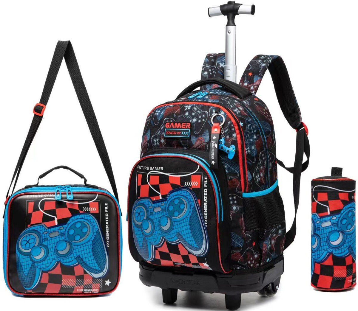 17-Inch Jasmine School Bag Set for Organised Daily Learning