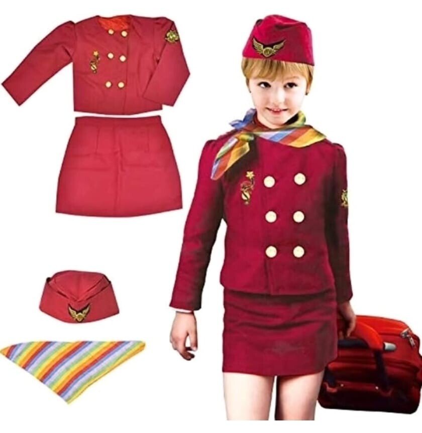 Professional Air Hostess Costume for Role Play and Events