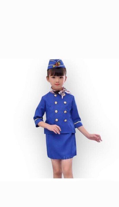 Elegant Air Hostess Costume for Role Play and School Events