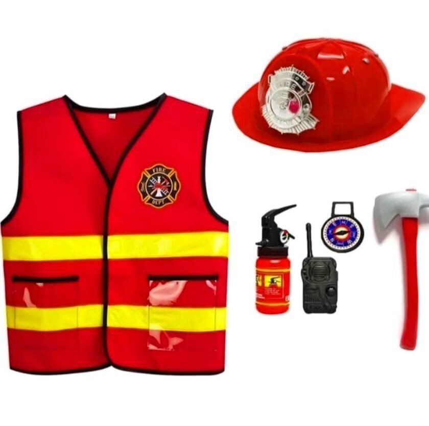 Professional Fire Fighter Costume for Role Play and Events