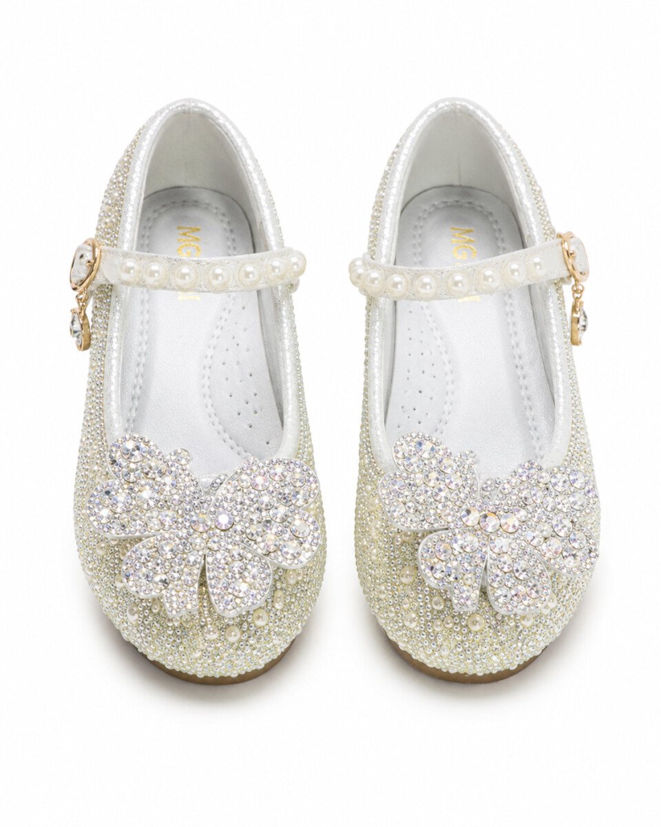 Elegant Sparkling Party Shoes for Girls with Bling Accents