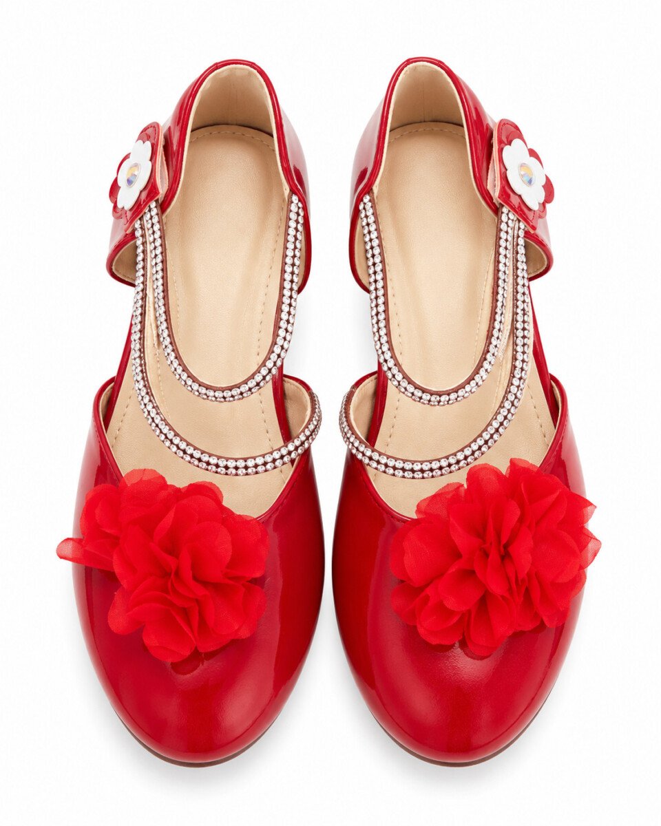 Elegant Red Dressy Shoes for Girls’ Special Occasions