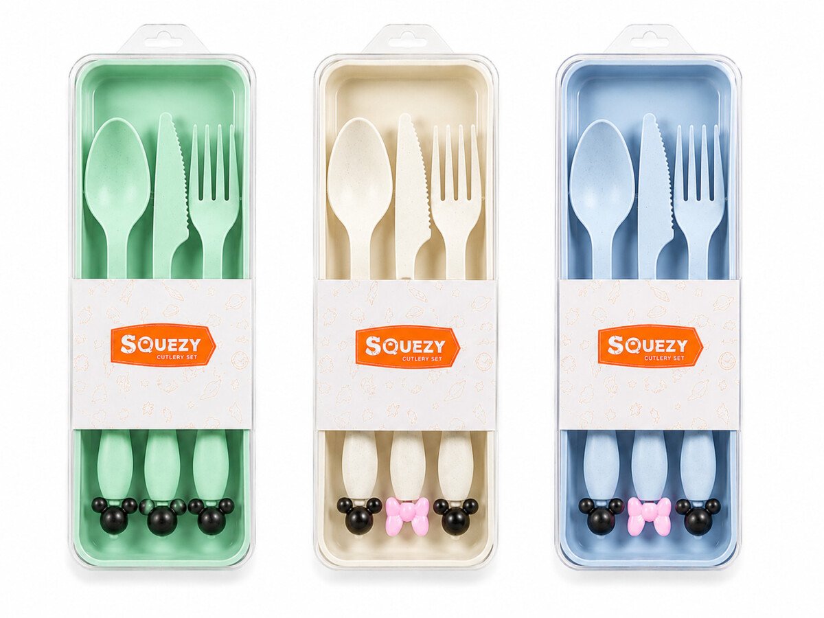 Kids Plastic Cutlery Sets for Safe Everyday Meals