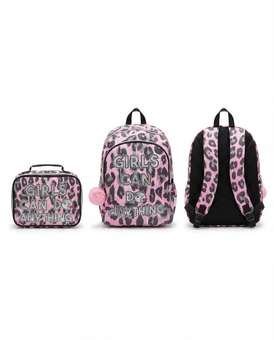 18-Inch Backpack and Snack Bag Set for Senior Girls