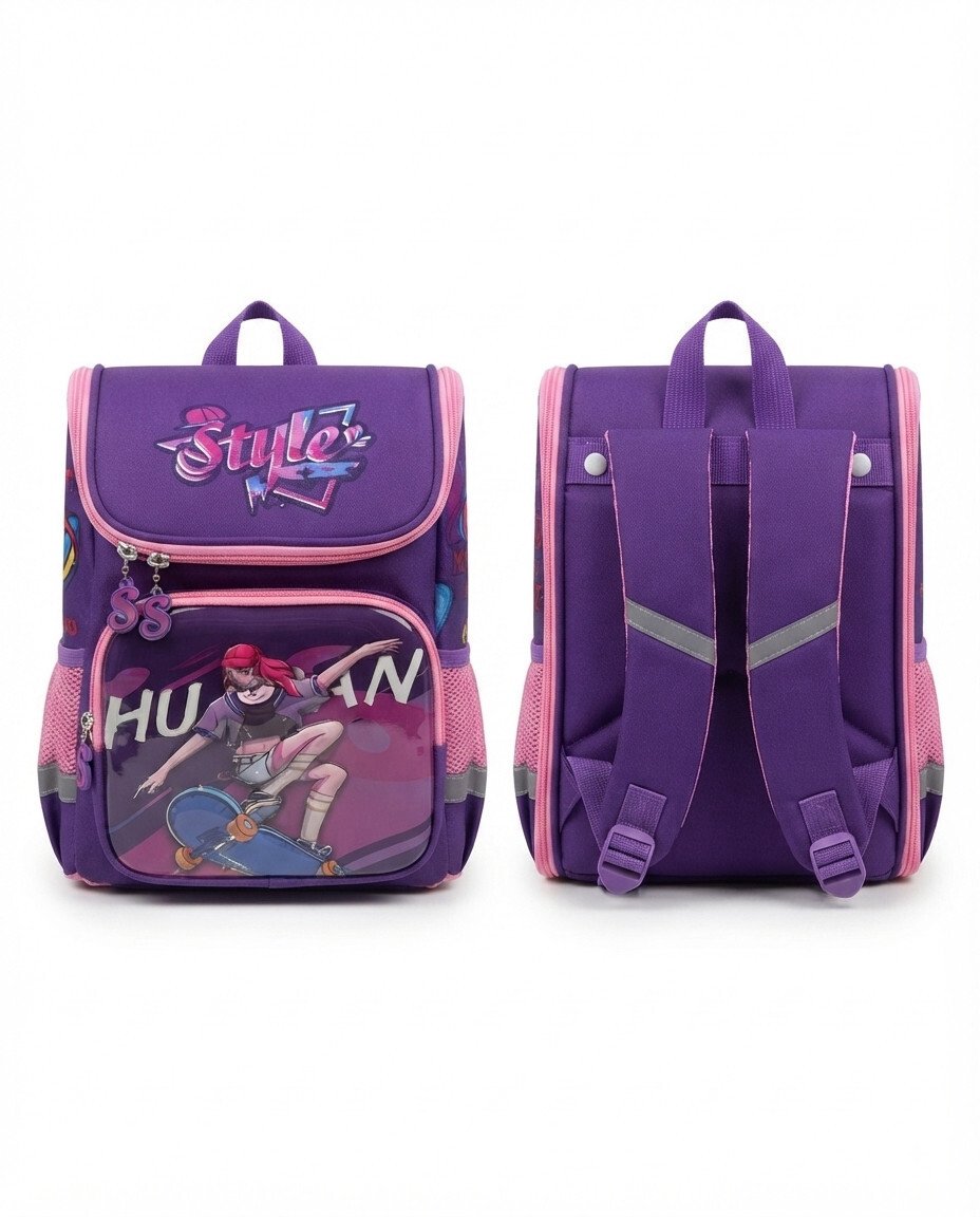 10-Inch Box-Shaped School Bag for Preschool Adventures