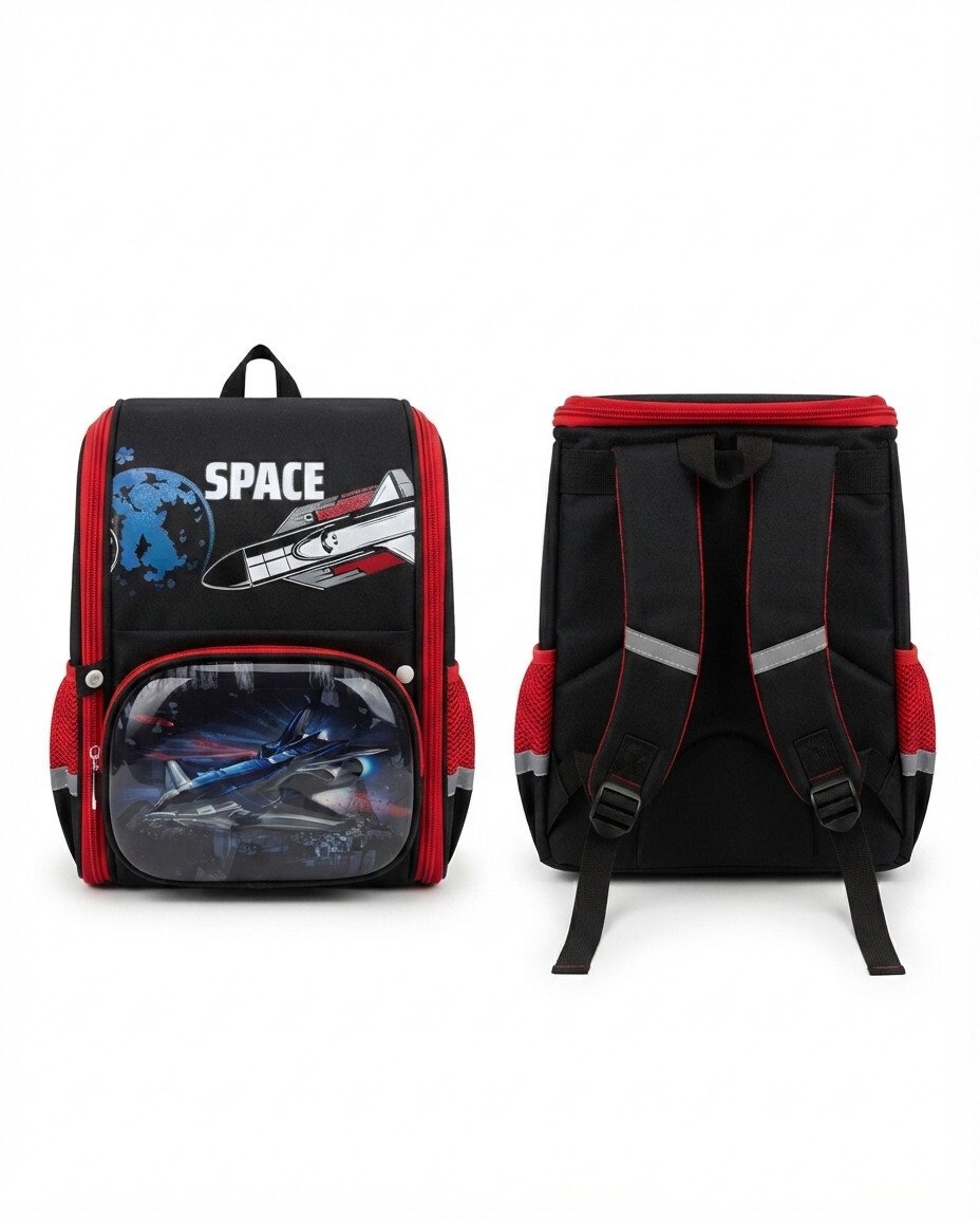 13-Inch Box-Shaped School Bag for Toddlers and Daily Use