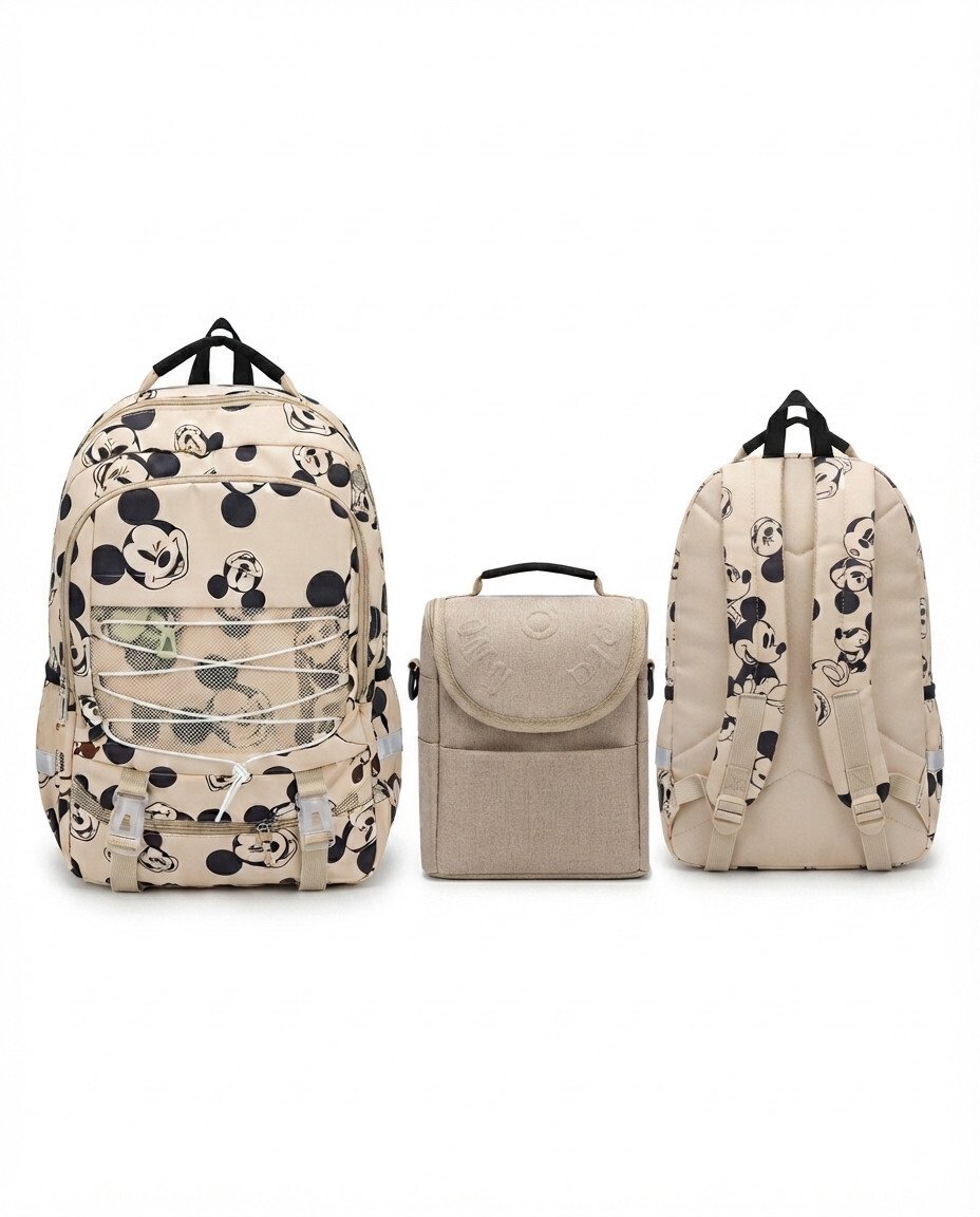 18-Inch School Bag Set with Large Insulated Lunch Bag