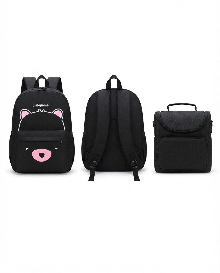 16-Inch School Bag with Insulated Lunch Bag Set suitable for age 8 above