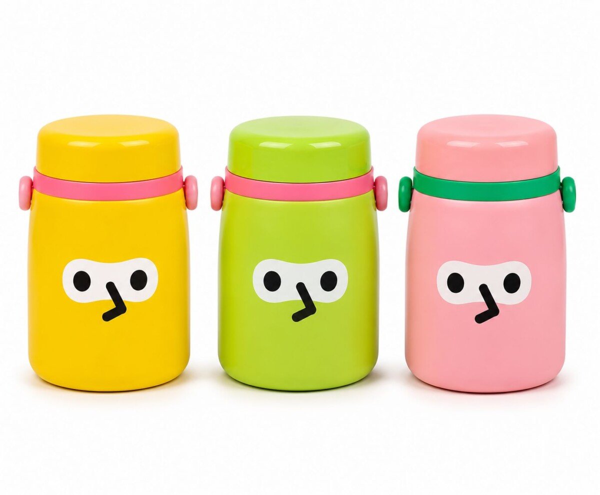 700ml Insulated Toddler Flask with Cutlery and 8-Hour Heat Retention