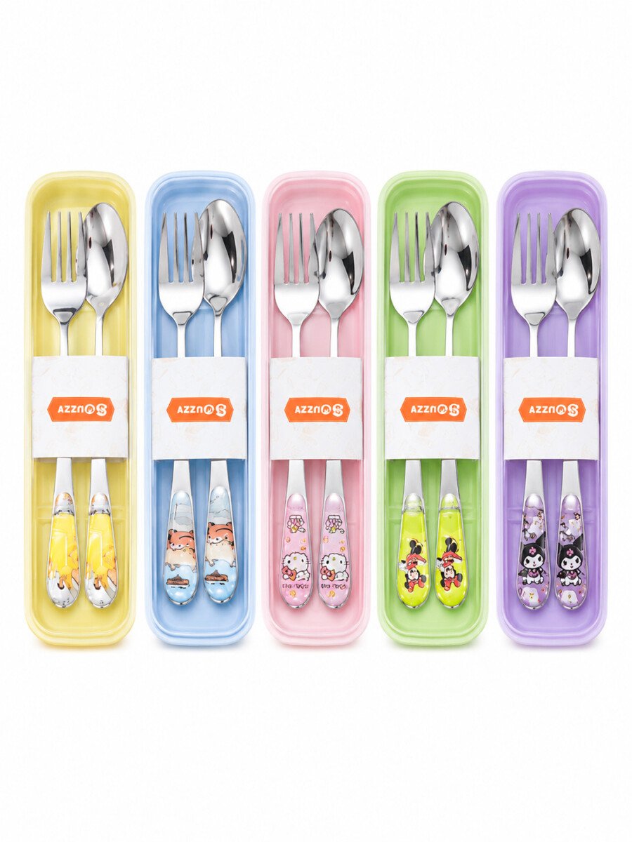 Durable Cutlery Set for Comfortable and Easy Mealtimes suitable for age 2-14