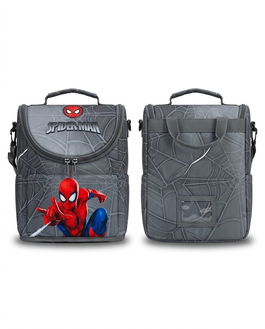 Spiderman-Inspired Insulated Lunch Bag for Boys’ School Meals